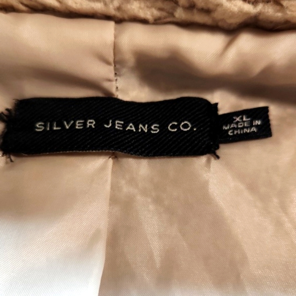 Silver Jeans Co. Faux Sherpa Fur Jacket Women's XXL - Picture 6 of 9
